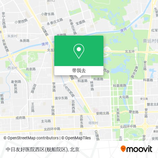 中日友好医院西区(舰船院区)地图