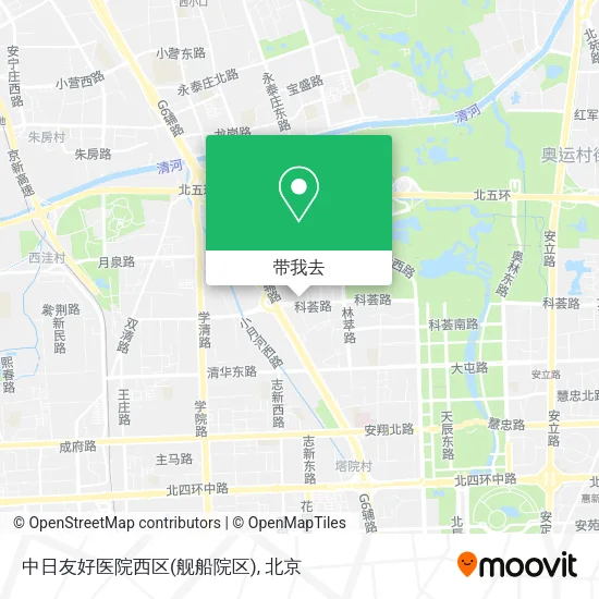 中日友好医院西区(舰船院区)地图