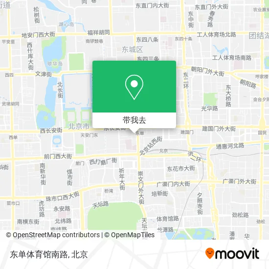 东单体育馆南路地图