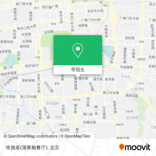肯德基(蒲黄榆餐厅)地图