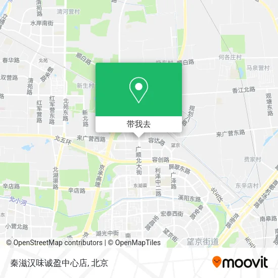 秦滋汉味诚盈中心店地图