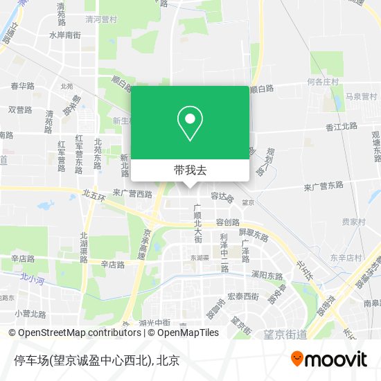 停车场(望京诚盈中心西北)地图