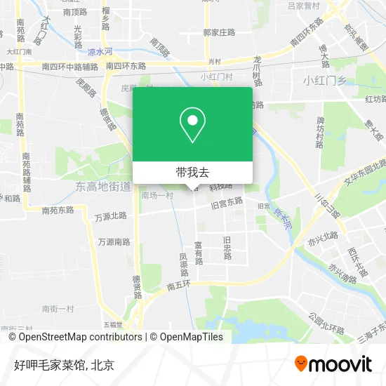 好呷毛家菜馆地图