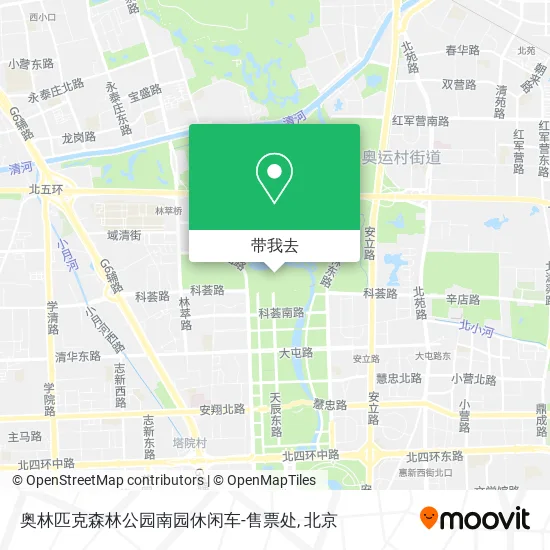 奥林匹克森林公园南园休闲车-售票处地图