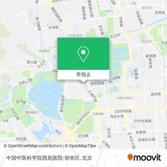 中国中医科学院西苑医院-宿舍区地图