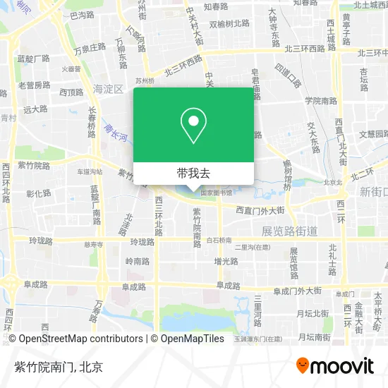 紫竹院南门地图