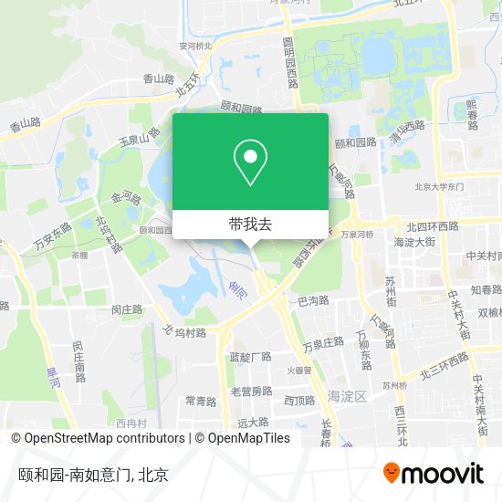颐和园-南如意门地图