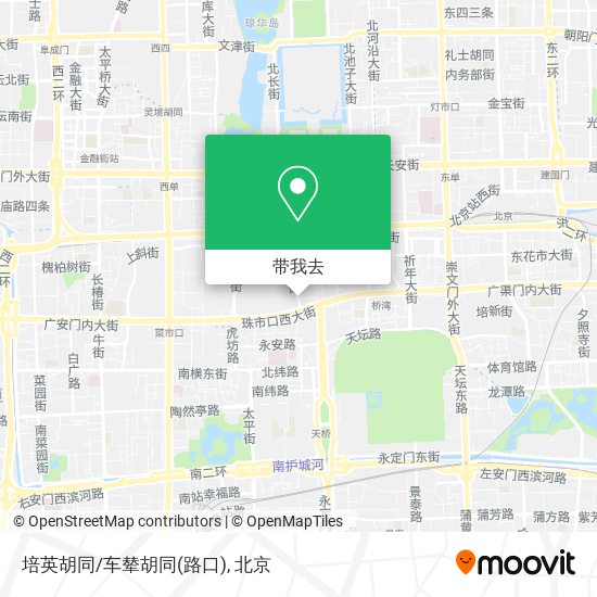 培英胡同/车辇胡同(路口)地图