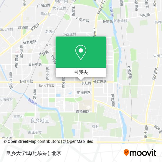 良乡大学城(地铁站)地图