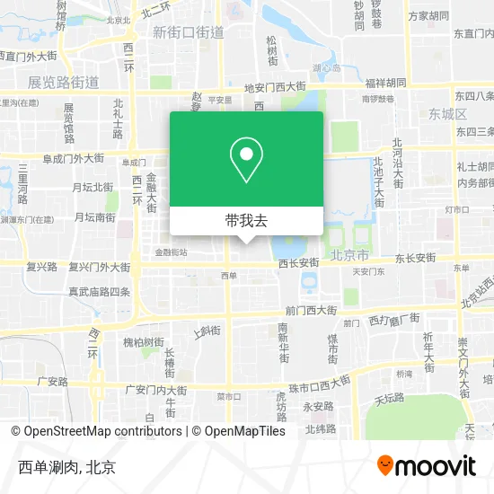 西单涮肉地图