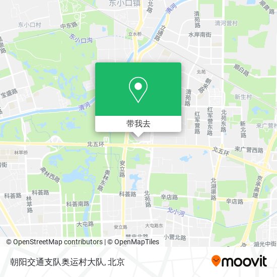 朝阳交通支队奥运村大队地图