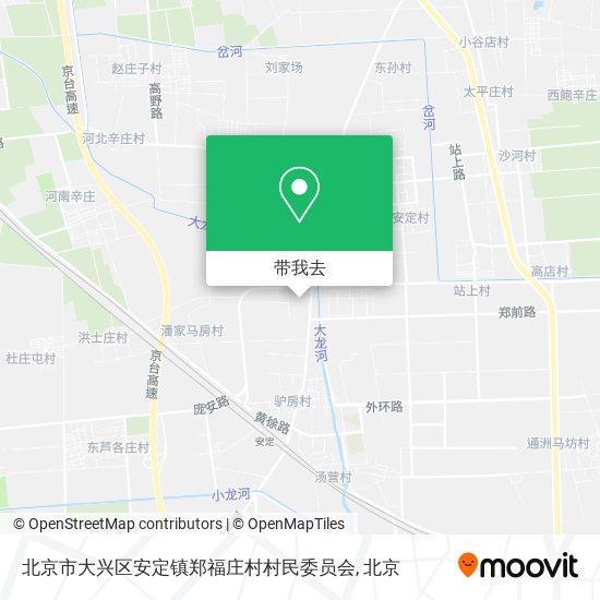 北京市大兴区安定镇郑福庄村村民委员会地图