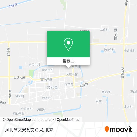 河北省文安县交通局地图