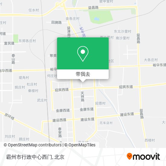 霸州市行政中心西门地图