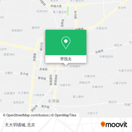 天大羽绒城地图
