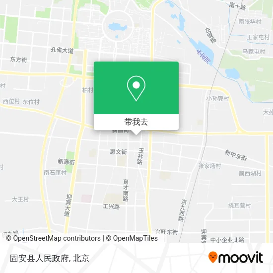 固安县人民政府地图