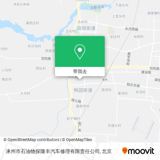 涿州市石油物探隆丰汽车修理有限责任公司地图