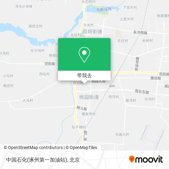中国石化(涿州第一加油站)地图