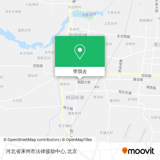 河北省涿州市法律援助中心地图