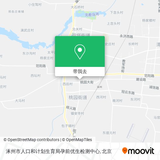 涿州市人口和计划生育局孕前优生检测中心地图