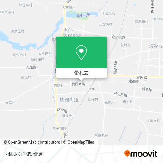桃园拉面馆地图
