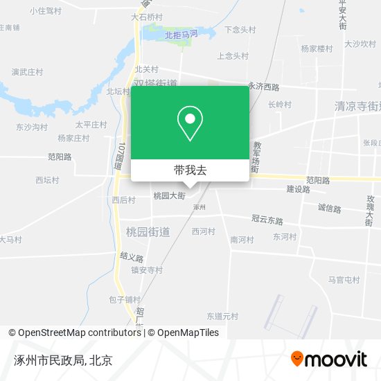 涿州市民政局地图