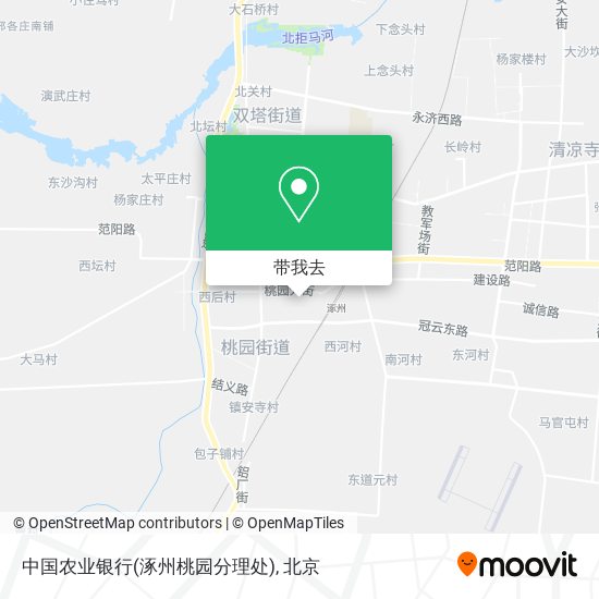 中国农业银行(涿州桃园分理处)地图