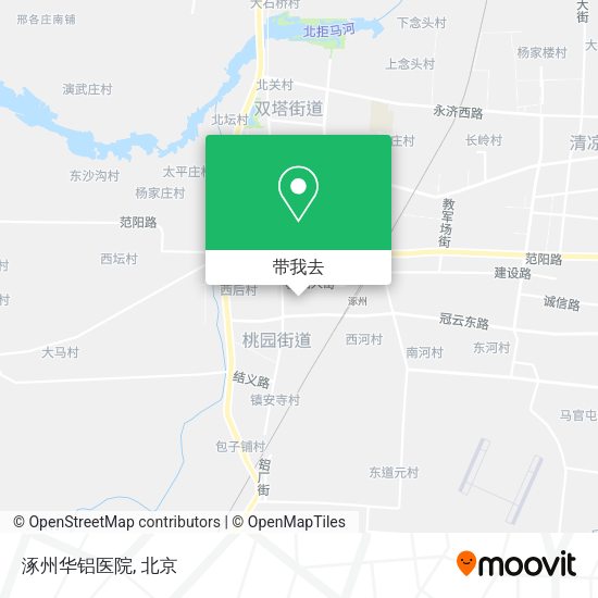 涿州华铝医院地图
