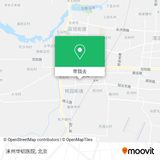 涿州华铝医院地图