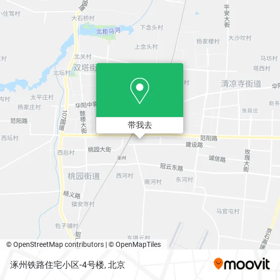 涿州铁路住宅小区-4号楼地图