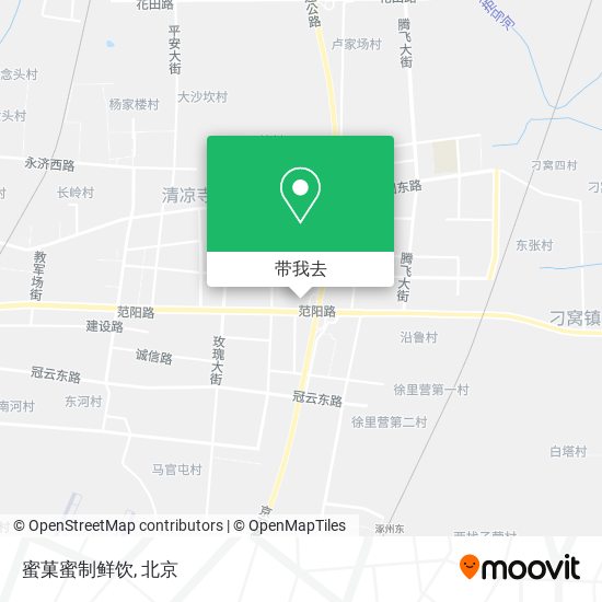 蜜菓蜜制鲜饮地图