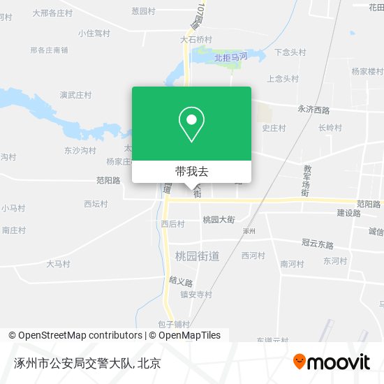 涿州市公安局交警大队地图