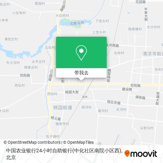 中国农业银行24小时自助银行(中化社区南院小区西)地图