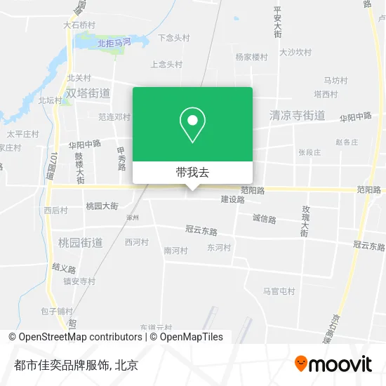 都市佳奕品牌服饰地图