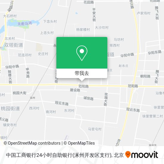 中国工商银行24小时自助银行(涿州开发区支行)地图