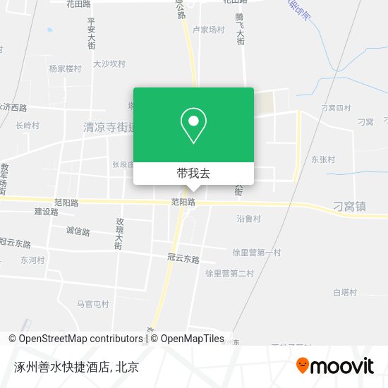 涿州善水快捷酒店地图