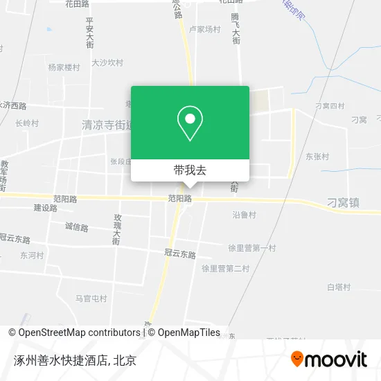 涿州善水快捷酒店地图