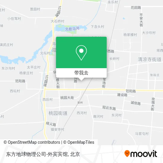 东方地球物理公司-外宾宾馆地图