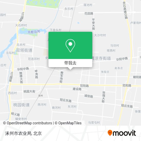 涿州市农业局地图