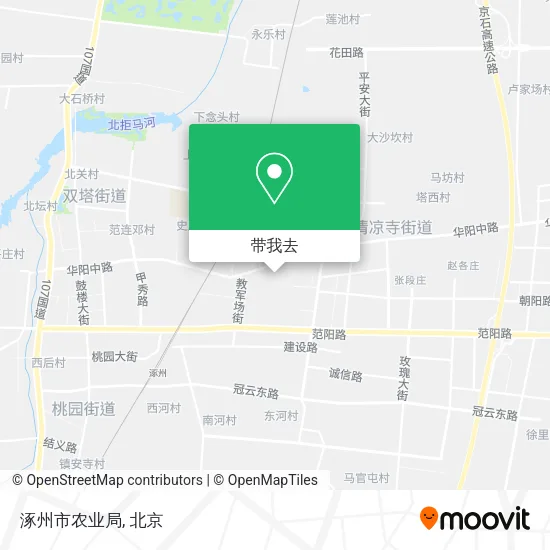 涿州市农业局地图