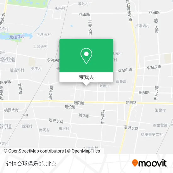 钟情台球俱乐部地图