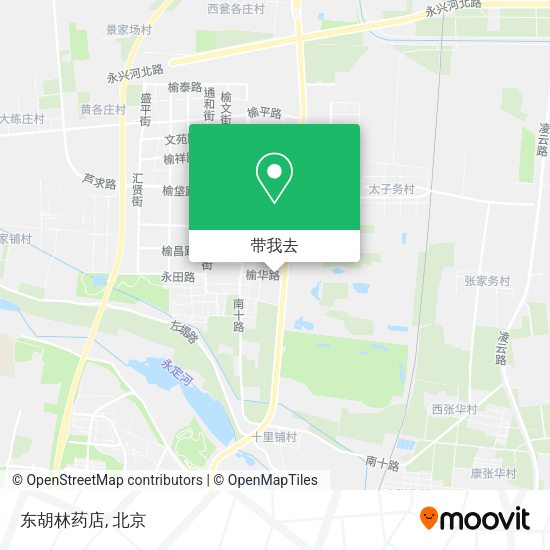 东胡林药店地图