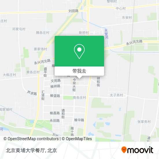 北京黄埔大学餐厅地图
