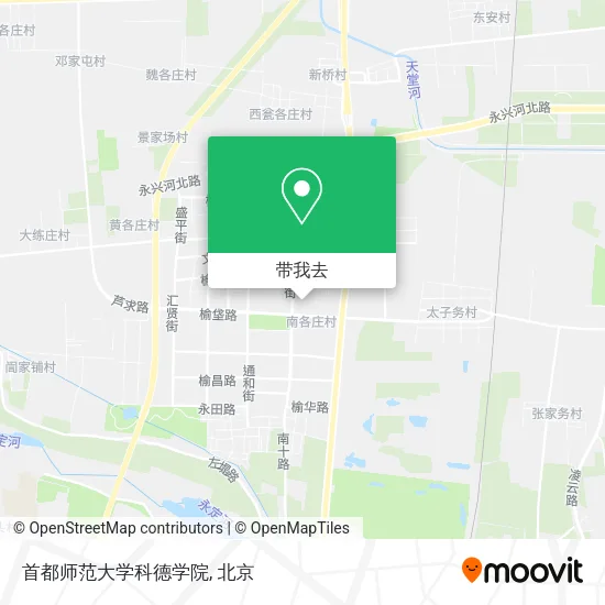 首都师范大学科德学院地图