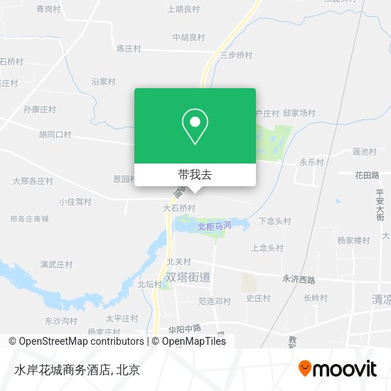 水岸花城商务酒店地图