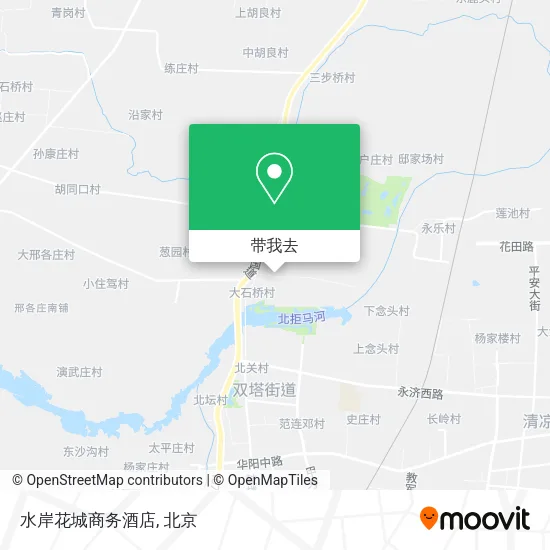 水岸花城商务酒店地图