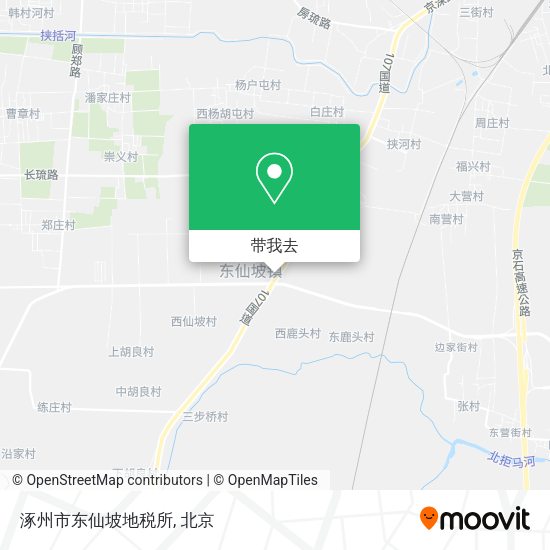 涿州市东仙坡地税所地图