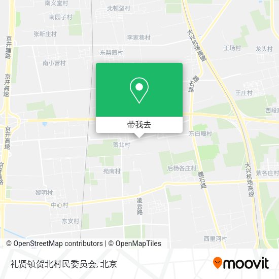 礼贤镇贺北村民委员会地图