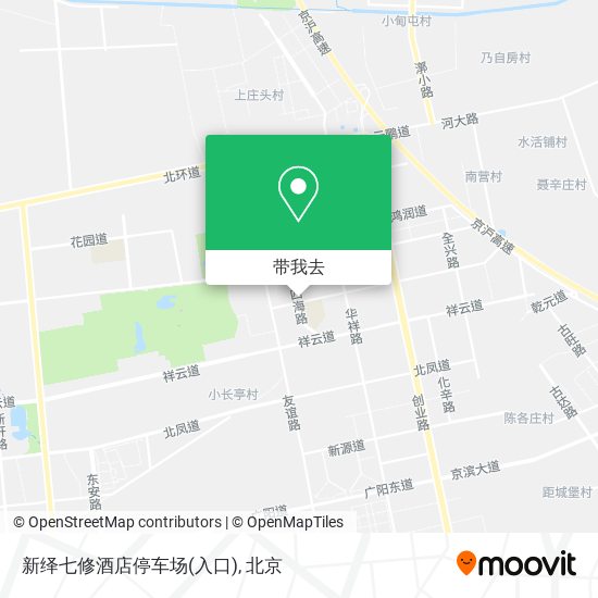 新绎七修酒店停车场(入口)地图