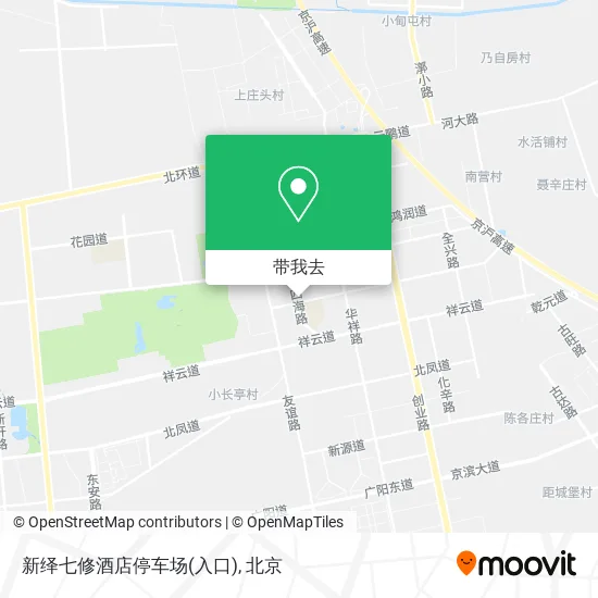 新绎七修酒店停车场(入口)地图